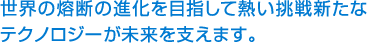 世界の熔断の進化を目指して熱い挑戦新たなテクノロジーが未来を支えます。